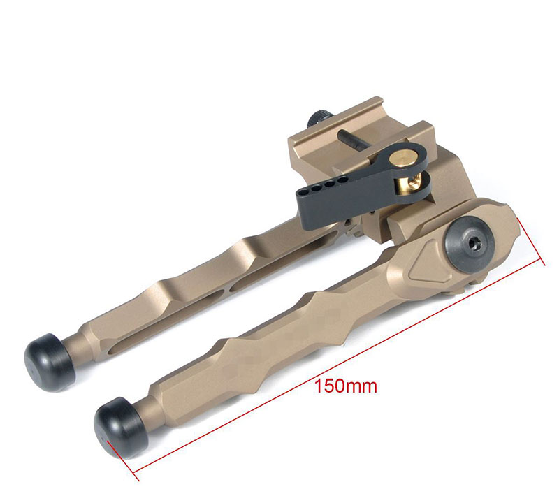 BR-4 QD Bipod Rifle Bipod Tactical Bipod 5.3 Inches Adjustable T